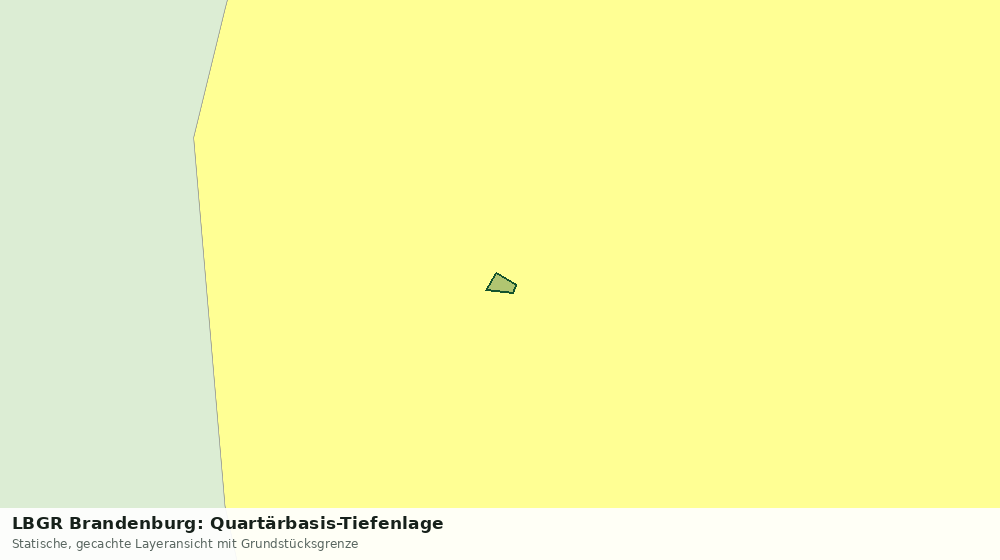 Statische Kartenansicht: LBGR Brandenburg: Quartärbasis-Tiefenlage