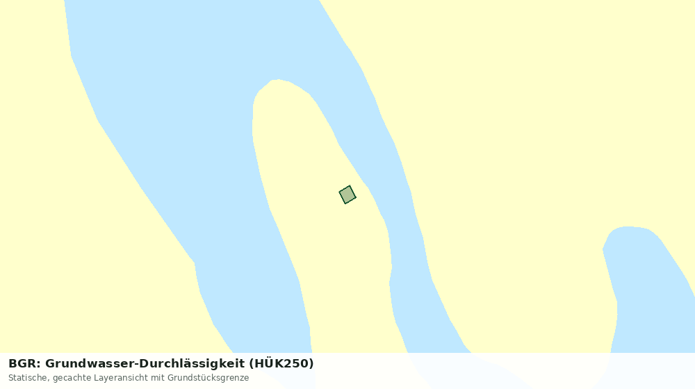 Statische Kartenansicht: BGR: Grundwasser-Durchlässigkeit (HÜK250)