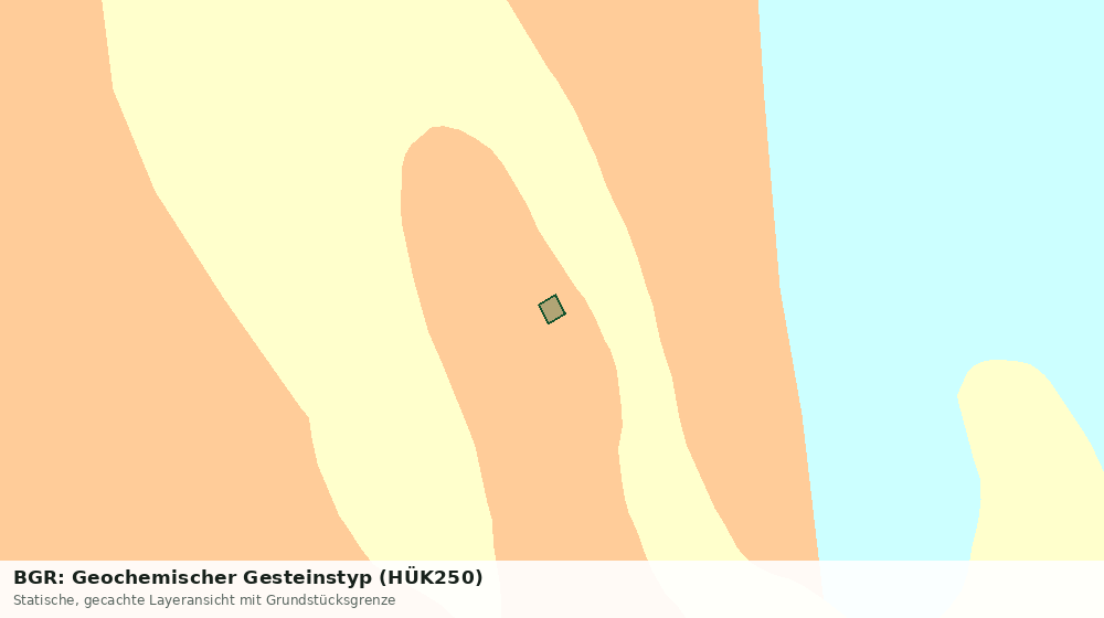 Statische Kartenansicht: BGR: Geochemischer Gesteinstyp (HÜK250)