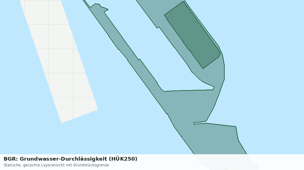 Statische Kartenansicht: BGR: Grundwasser-Durchlässigkeit (HÜK250)