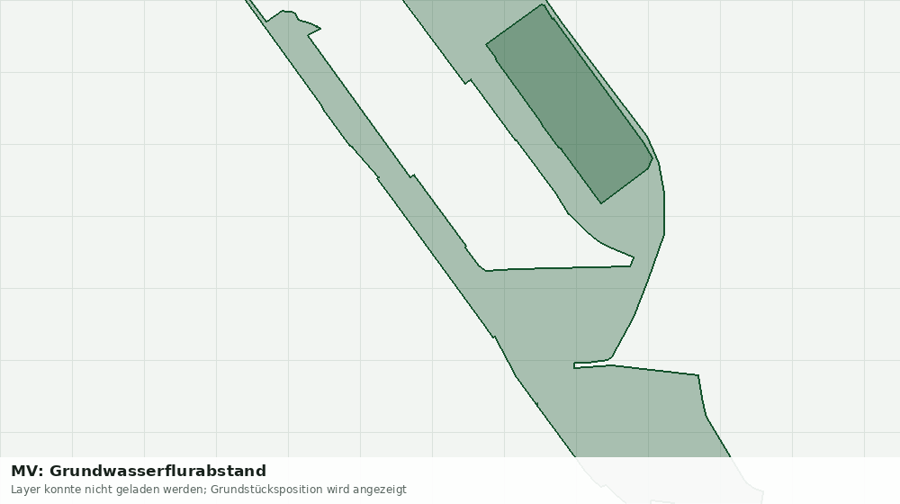 Statische Kartenansicht: MV: Grundwasserflurabstand