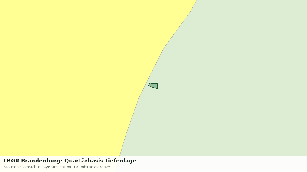 Statische Kartenansicht: LBGR Brandenburg: Quartärbasis-Tiefenlage