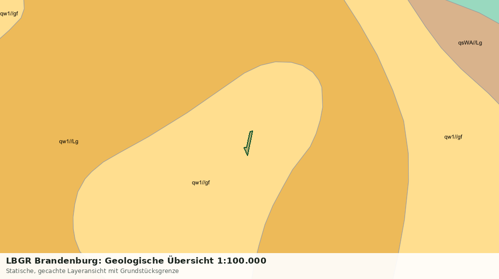 Statische Kartenansicht: LBGR Brandenburg: Geologische Übersicht 1:100.000