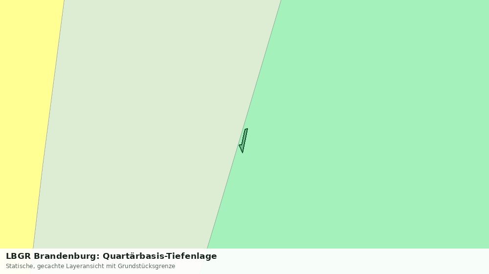 Statische Kartenansicht: LBGR Brandenburg: Quartärbasis-Tiefenlage
