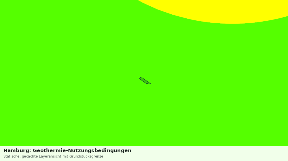 Statische Kartenansicht: Hamburg: Geothermie-Nutzungsbedingungen