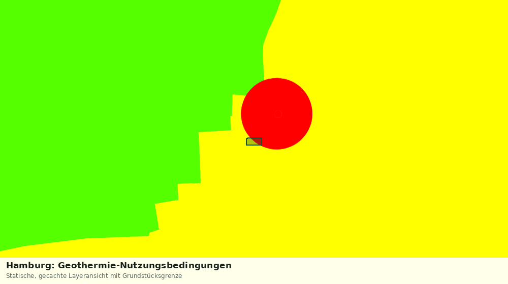 Statische Kartenansicht: Hamburg: Geothermie-Nutzungsbedingungen
