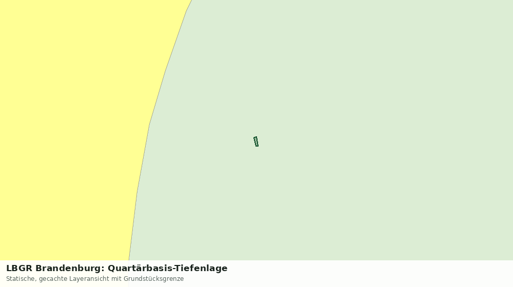 Statische Kartenansicht: LBGR Brandenburg: Quartärbasis-Tiefenlage