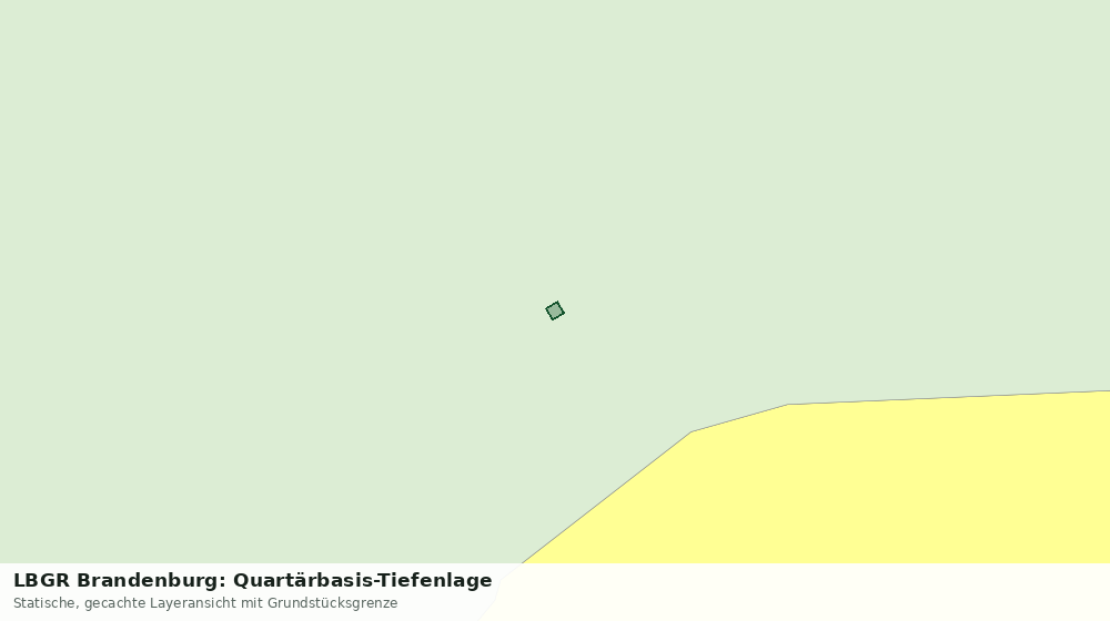 Statische Kartenansicht: LBGR Brandenburg: Quartärbasis-Tiefenlage