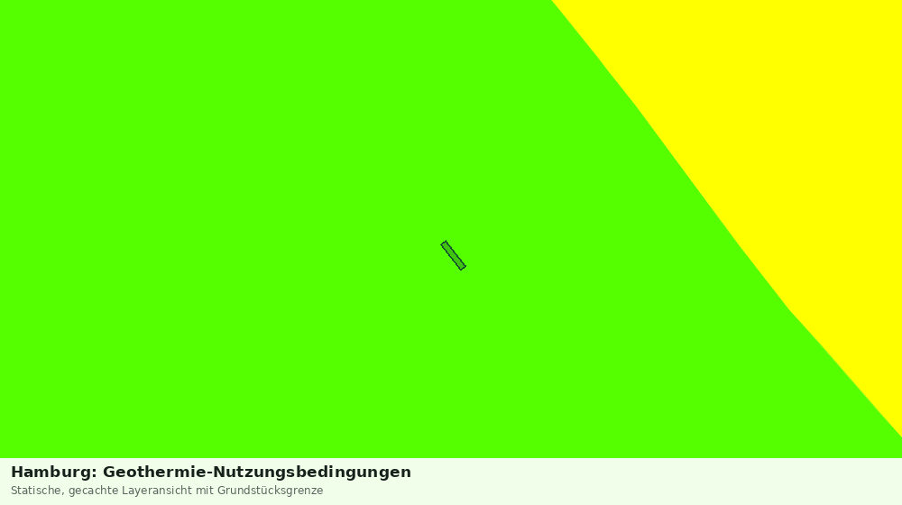 Statische Kartenansicht: Hamburg: Geothermie-Nutzungsbedingungen