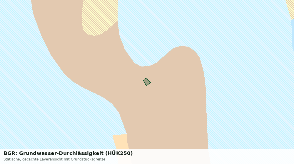 Statische Kartenansicht: BGR: Grundwasser-Durchlässigkeit (HÜK250)