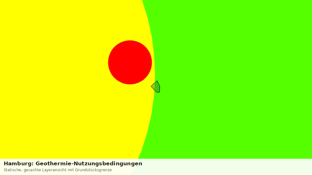 Statische Kartenansicht: Hamburg: Geothermie-Nutzungsbedingungen