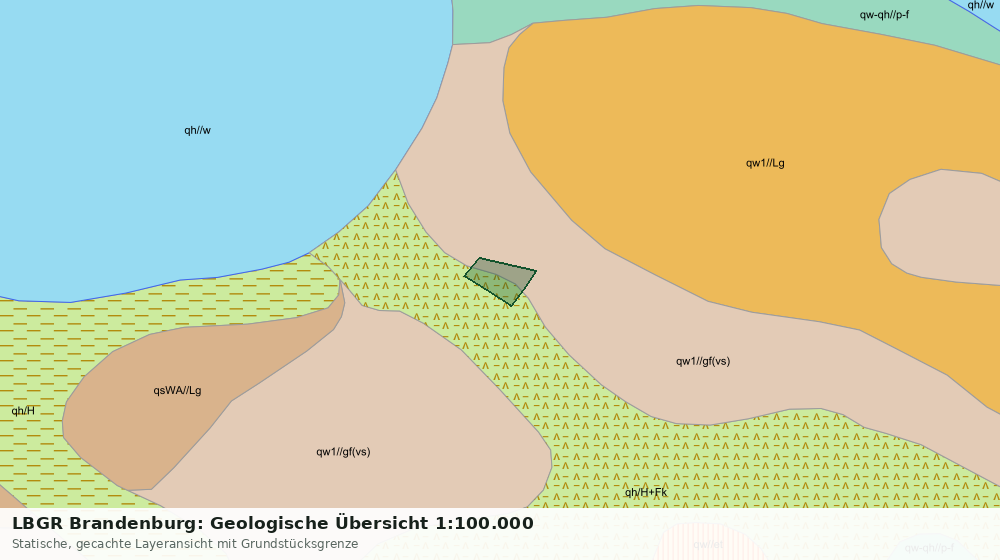 Statische Kartenansicht: LBGR Brandenburg: Geologische Übersicht 1:100.000