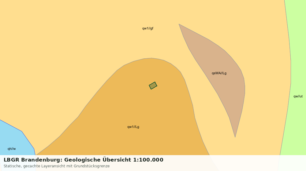 Statische Kartenansicht: LBGR Brandenburg: Geologische Übersicht 1:100.000