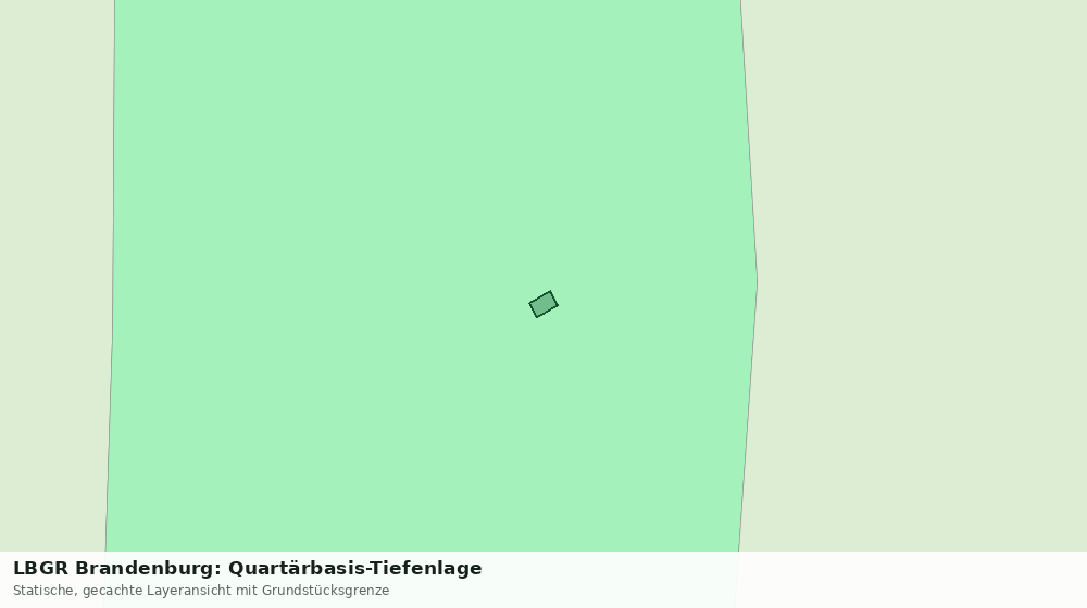 Statische Kartenansicht: LBGR Brandenburg: Quartärbasis-Tiefenlage