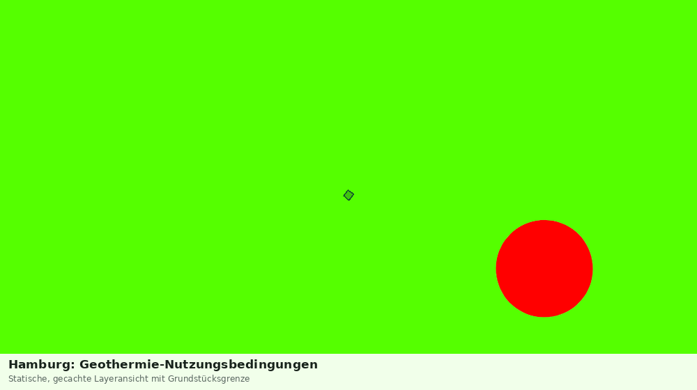 Statische Kartenansicht: Hamburg: Geothermie-Nutzungsbedingungen