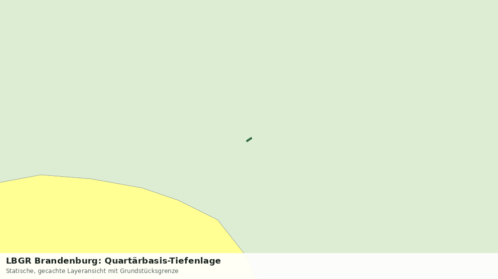Statische Kartenansicht: LBGR Brandenburg: Quartärbasis-Tiefenlage