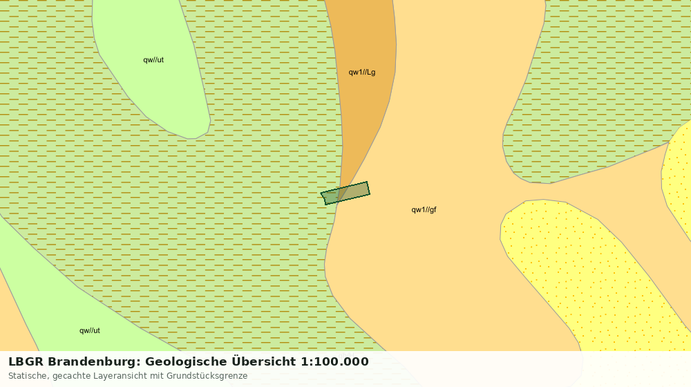 Statische Kartenansicht: LBGR Brandenburg: Geologische Übersicht 1:100.000