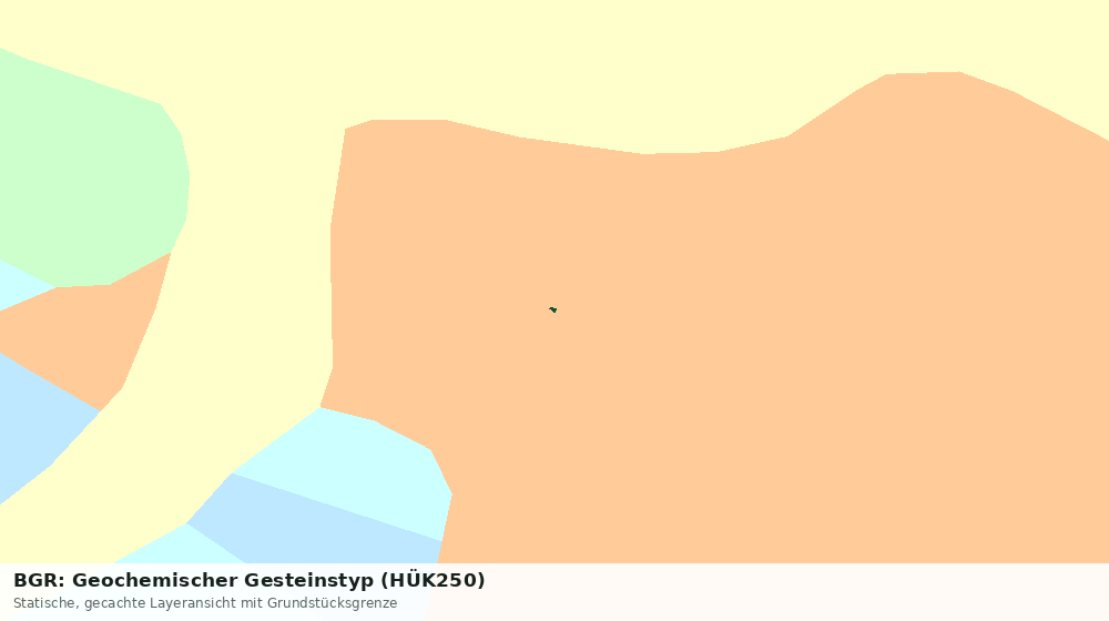 Statische Kartenansicht: BGR: Geochemischer Gesteinstyp (HÜK250)