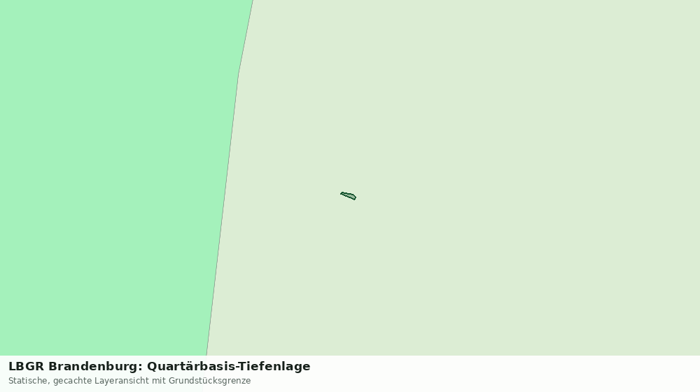 Statische Kartenansicht: LBGR Brandenburg: Quartärbasis-Tiefenlage