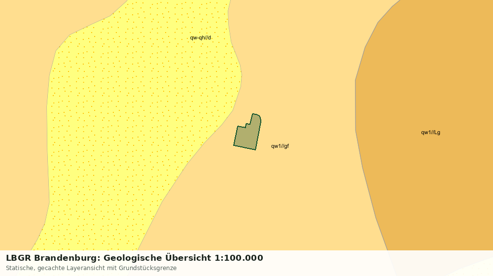 Statische Kartenansicht: LBGR Brandenburg: Geologische Übersicht 1:100.000