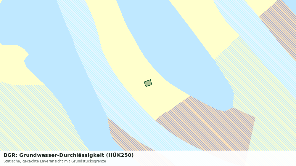Statische Kartenansicht: BGR: Grundwasser-Durchlässigkeit (HÜK250)