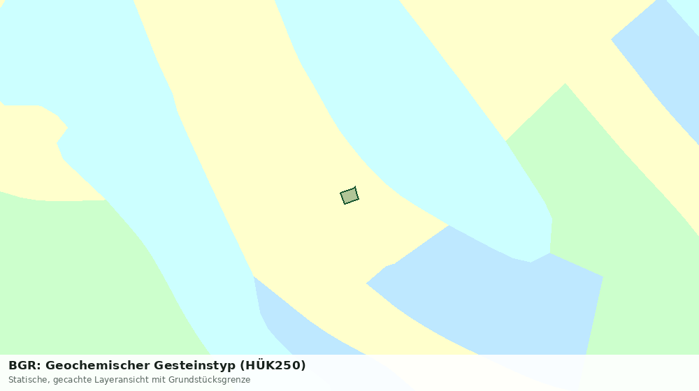 Statische Kartenansicht: BGR: Geochemischer Gesteinstyp (HÜK250)