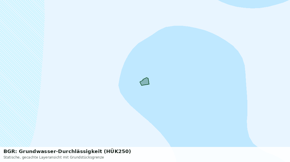 Statische Kartenansicht: BGR: Grundwasser-Durchlässigkeit (HÜK250)