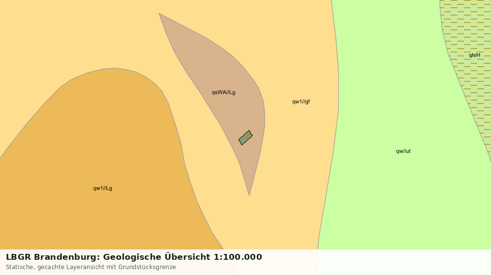 Statische Kartenansicht: LBGR Brandenburg: Geologische Übersicht 1:100.000