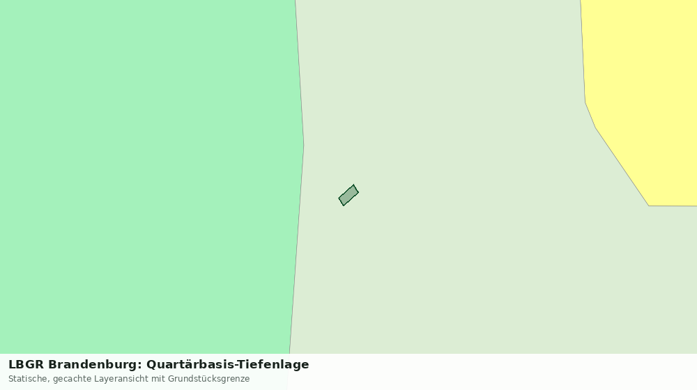 Statische Kartenansicht: LBGR Brandenburg: Quartärbasis-Tiefenlage
