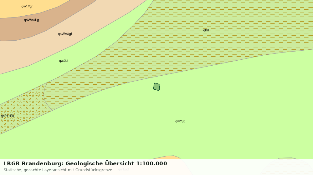Statische Kartenansicht: LBGR Brandenburg: Geologische Übersicht 1:100.000