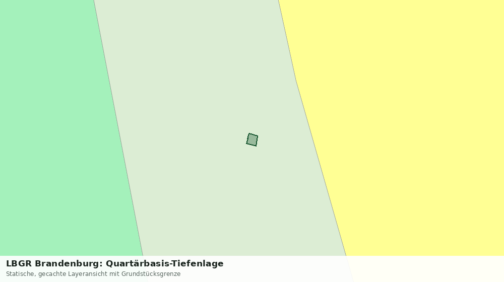 Statische Kartenansicht: LBGR Brandenburg: Quartärbasis-Tiefenlage
