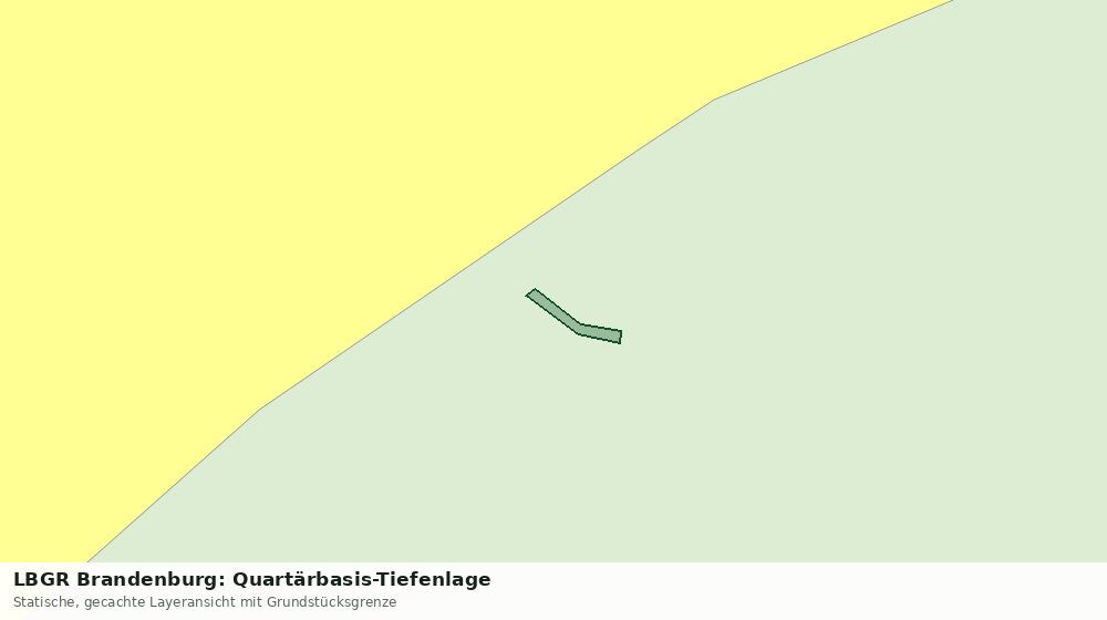 Statische Kartenansicht: LBGR Brandenburg: Quartärbasis-Tiefenlage