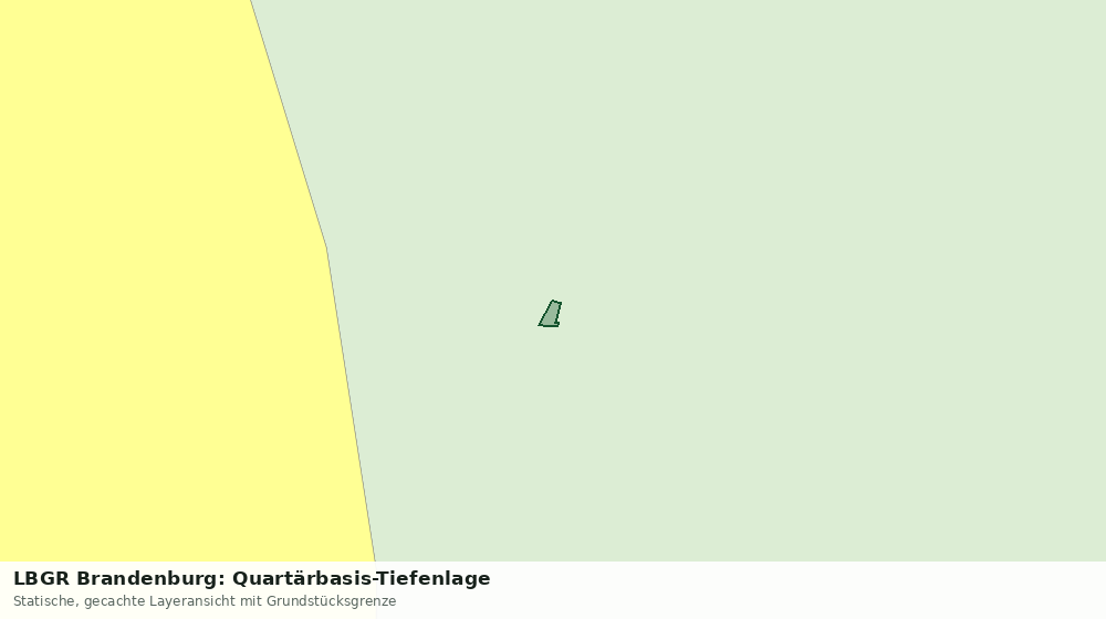 Statische Kartenansicht: LBGR Brandenburg: Quartärbasis-Tiefenlage