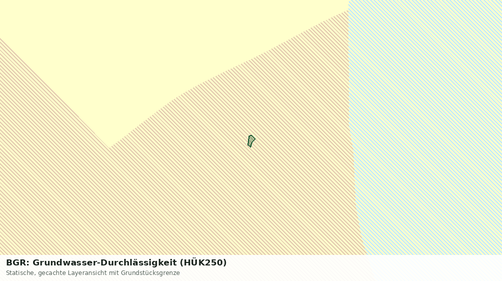 Statische Kartenansicht: BGR: Grundwasser-Durchlässigkeit (HÜK250)