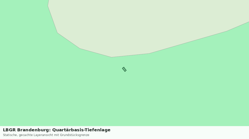 Statische Kartenansicht: LBGR Brandenburg: Quartärbasis-Tiefenlage