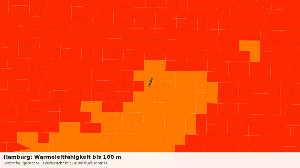 Statische Kartenansicht: Hamburg: Wärmeleitfähigkeit bis 100 m