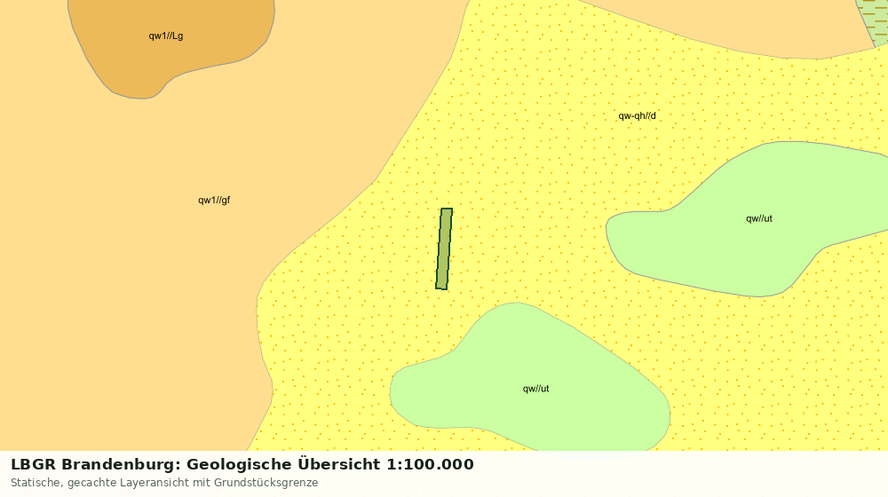 Statische Kartenansicht: LBGR Brandenburg: Geologische Übersicht 1:100.000