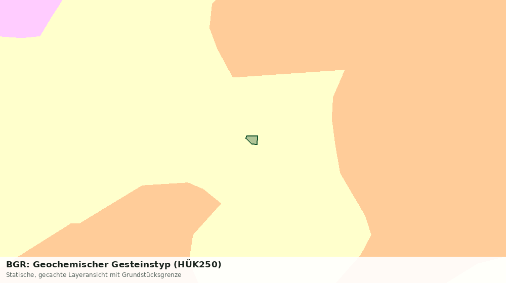 Statische Kartenansicht: BGR: Geochemischer Gesteinstyp (HÜK250)