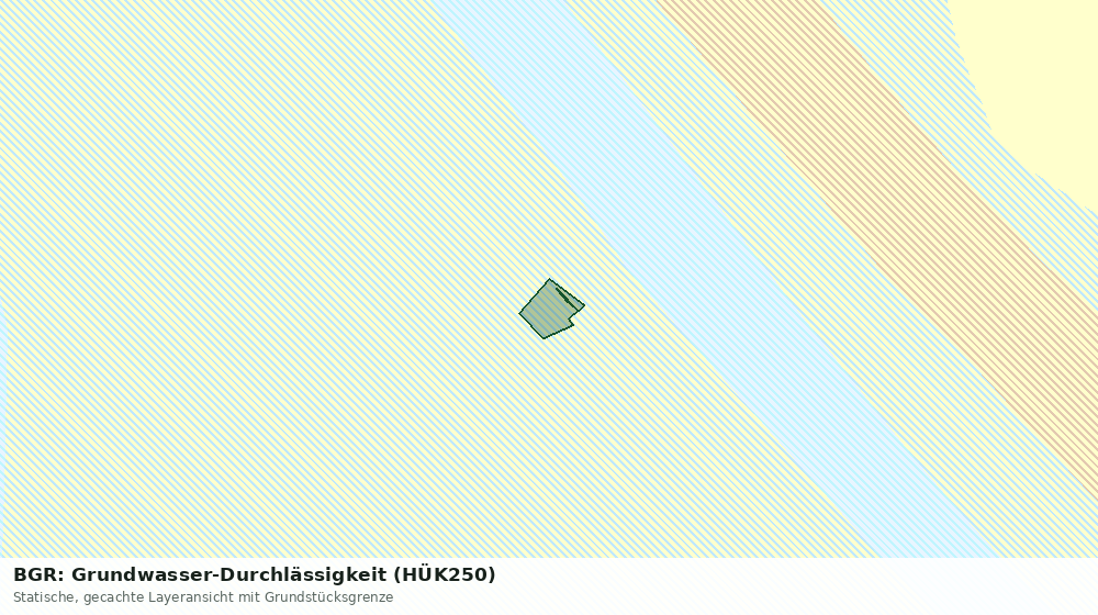 Statische Kartenansicht: BGR: Grundwasser-Durchlässigkeit (HÜK250)