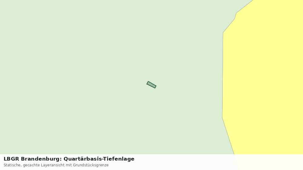 Statische Kartenansicht: LBGR Brandenburg: Quartärbasis-Tiefenlage