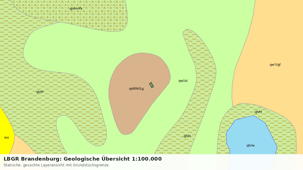 Statische Kartenansicht: LBGR Brandenburg: Geologische Übersicht 1:100.000