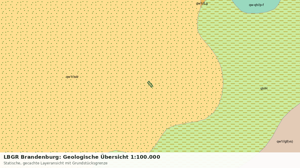 Statische Kartenansicht: LBGR Brandenburg: Geologische Übersicht 1:100.000