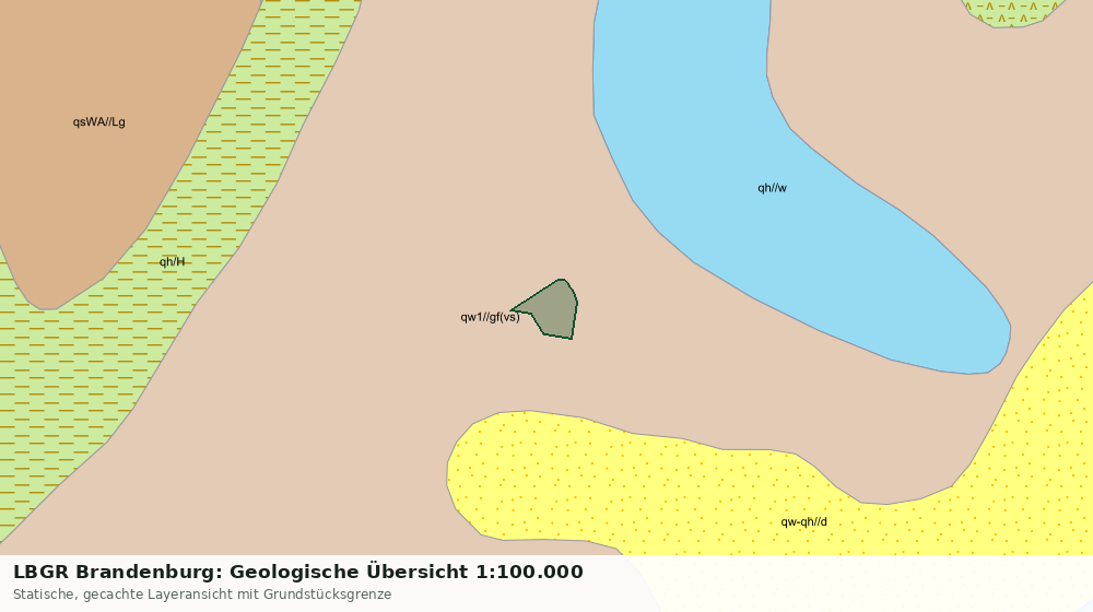 Statische Kartenansicht: LBGR Brandenburg: Geologische Übersicht 1:100.000