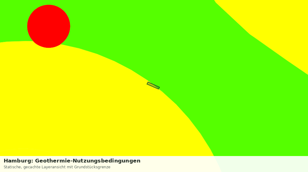 Statische Kartenansicht: Hamburg: Geothermie-Nutzungsbedingungen