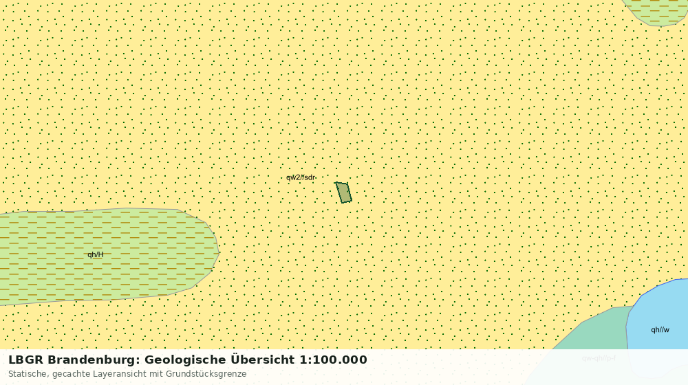 Statische Kartenansicht: LBGR Brandenburg: Geologische Übersicht 1:100.000