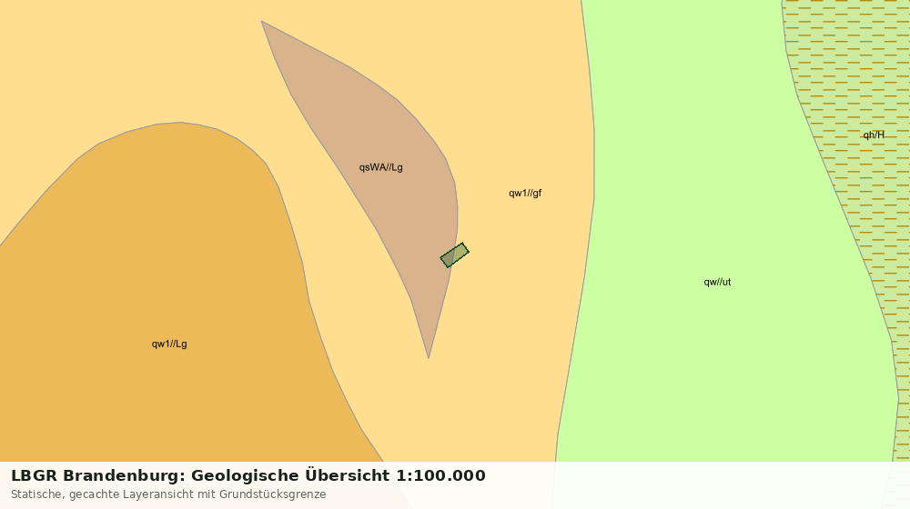 Statische Kartenansicht: LBGR Brandenburg: Geologische Übersicht 1:100.000