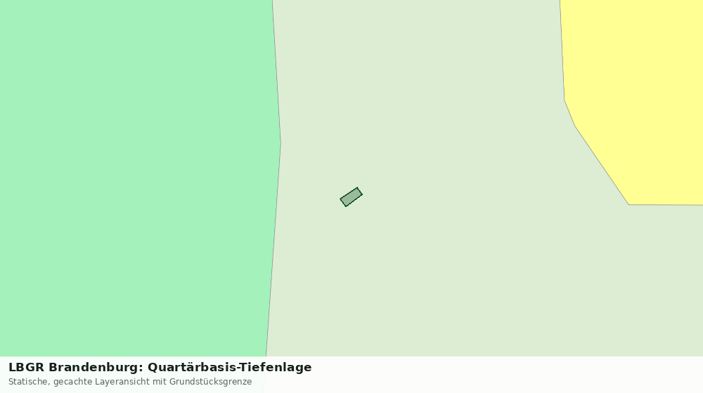 Statische Kartenansicht: LBGR Brandenburg: Quartärbasis-Tiefenlage
