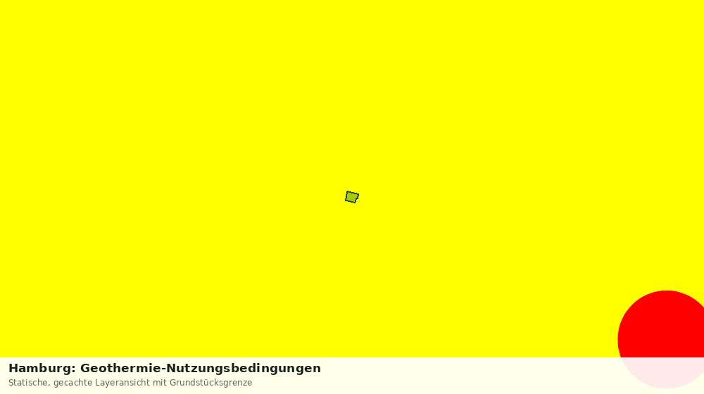 Statische Kartenansicht: Hamburg: Geothermie-Nutzungsbedingungen