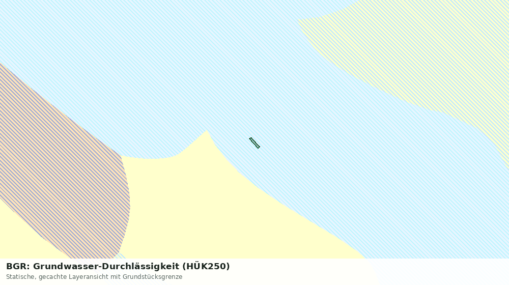 Statische Kartenansicht: BGR: Grundwasser-Durchlässigkeit (HÜK250)