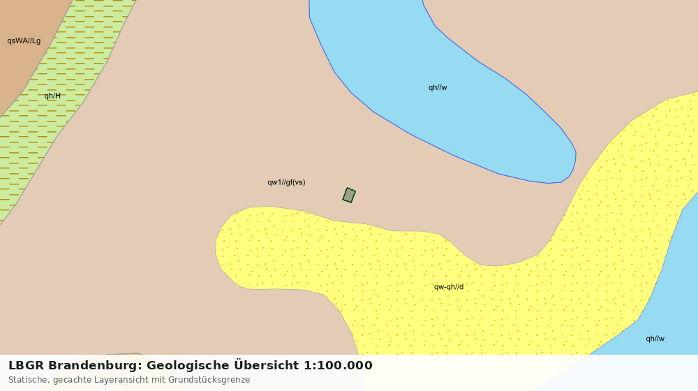 Statische Kartenansicht: LBGR Brandenburg: Geologische Übersicht 1:100.000